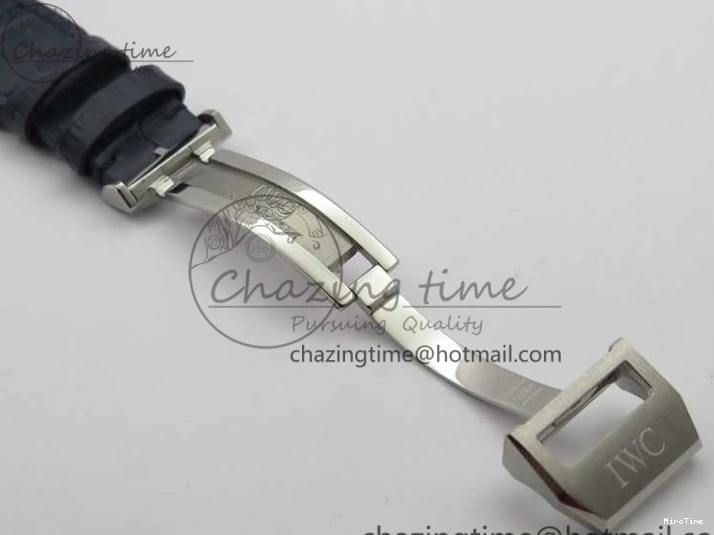 MIROTIME 0124 Supportive Big Pilot IW501008 “Boutique London” SS ZF Best Edition Blue Dial on Blue Leather Strap A 7106